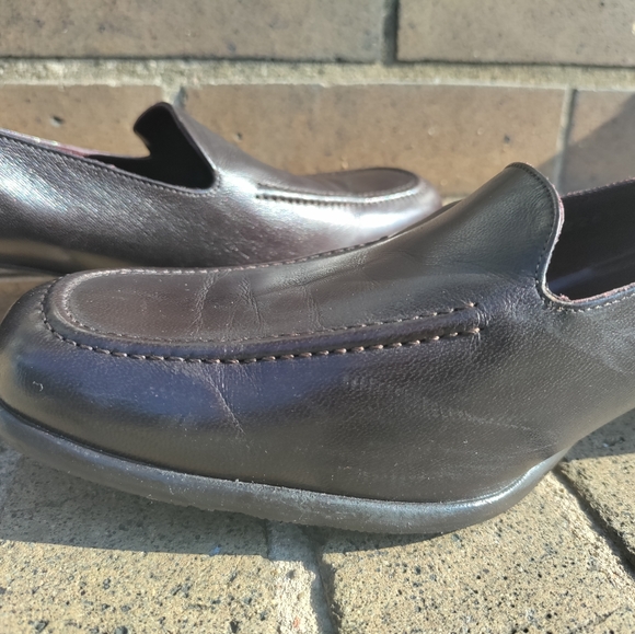 Cole Haan | Brown Slip On Leather Loafers Womens Size 9.5 - Picture 15 of 16